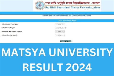 matsya university result